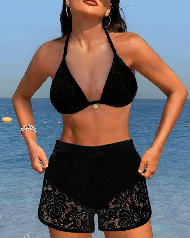 Bloom | Elegante Set Bikinis in Pizzo