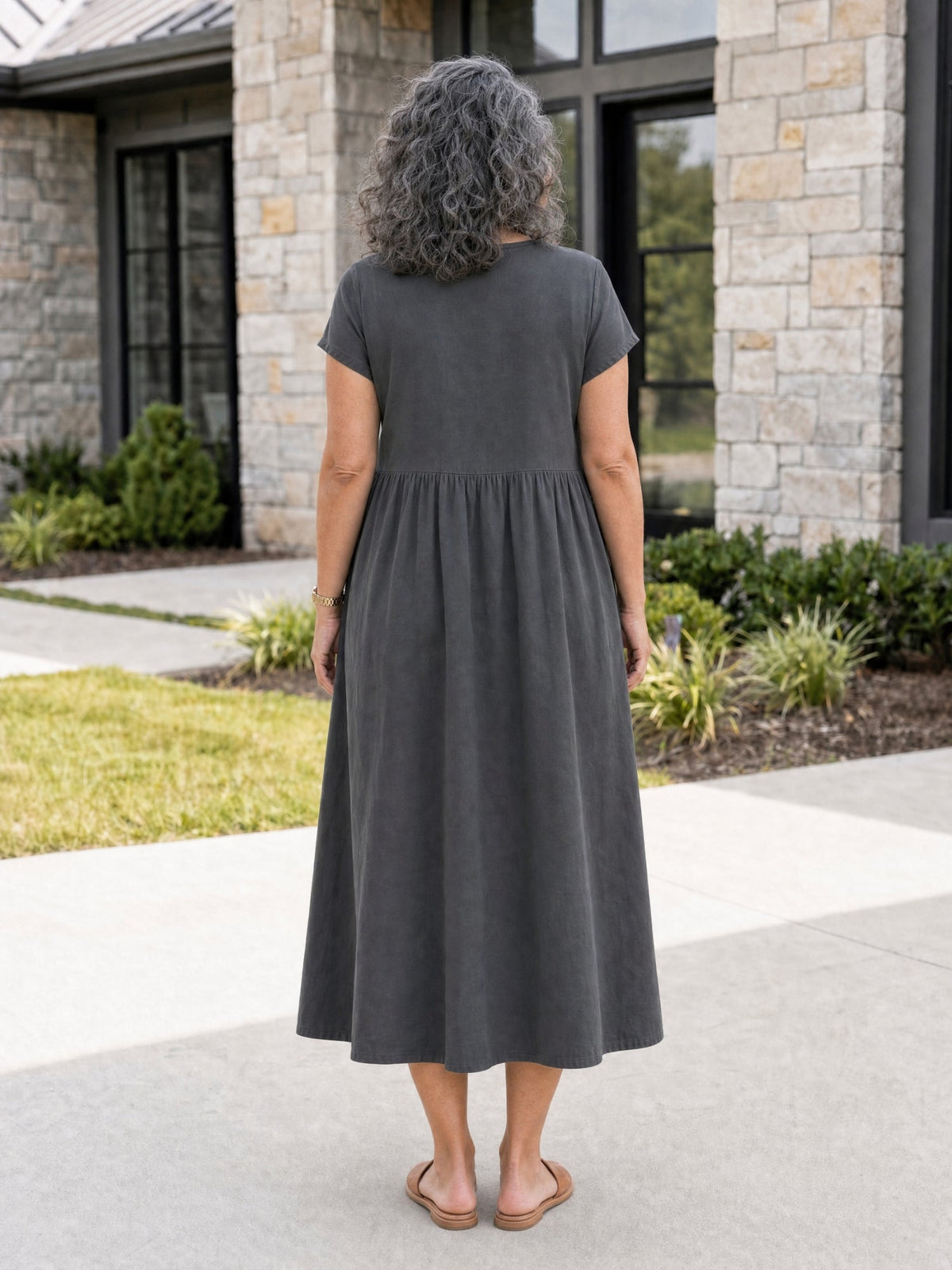 The Relaxed Midi Dress with Pockets