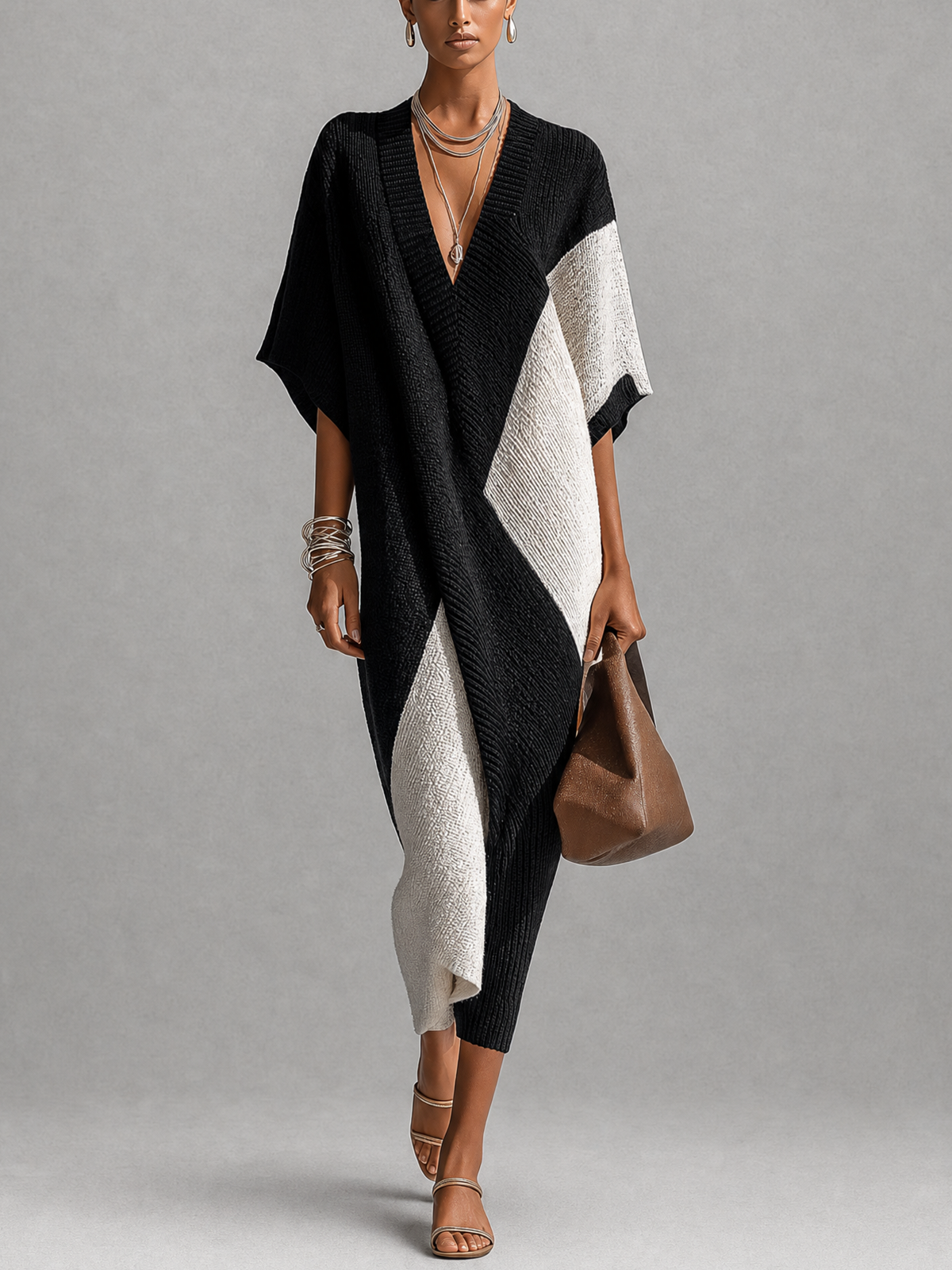 Vera | Dress in Ebony and Ivory