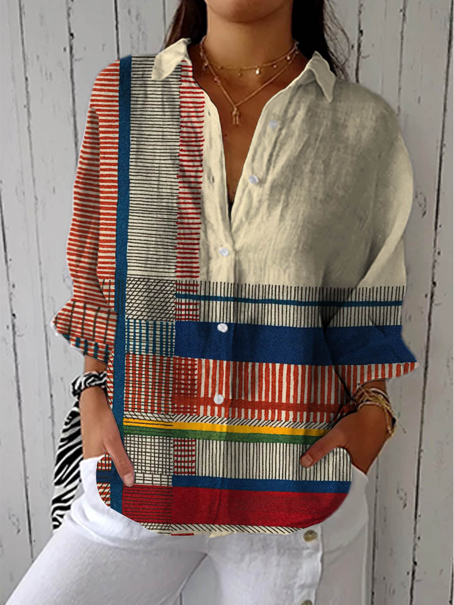 Freyja | Artistic Print Blouse