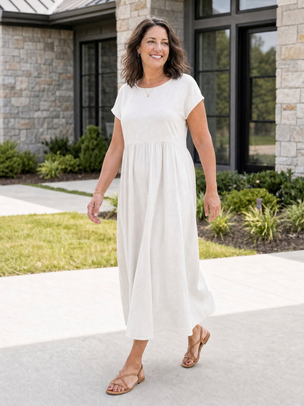 The Relaxed Midi Dress with Pockets
