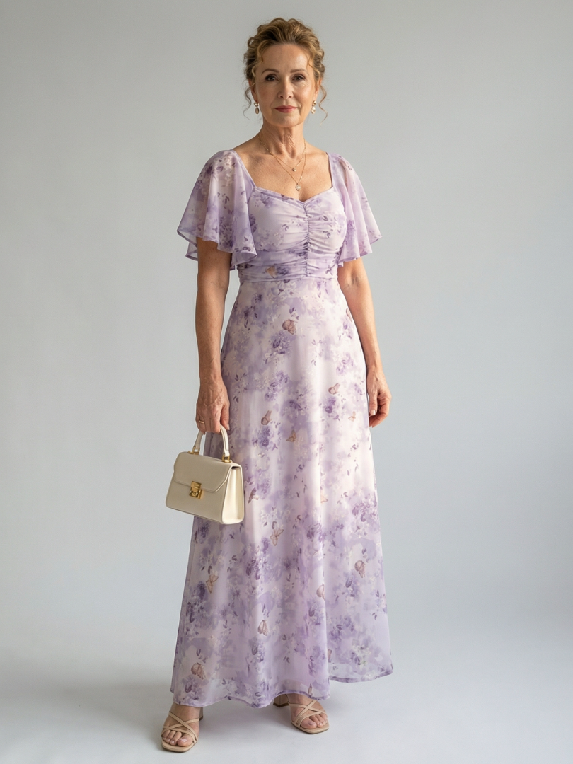 Vaelis | Puff Sleeve Midi Dress