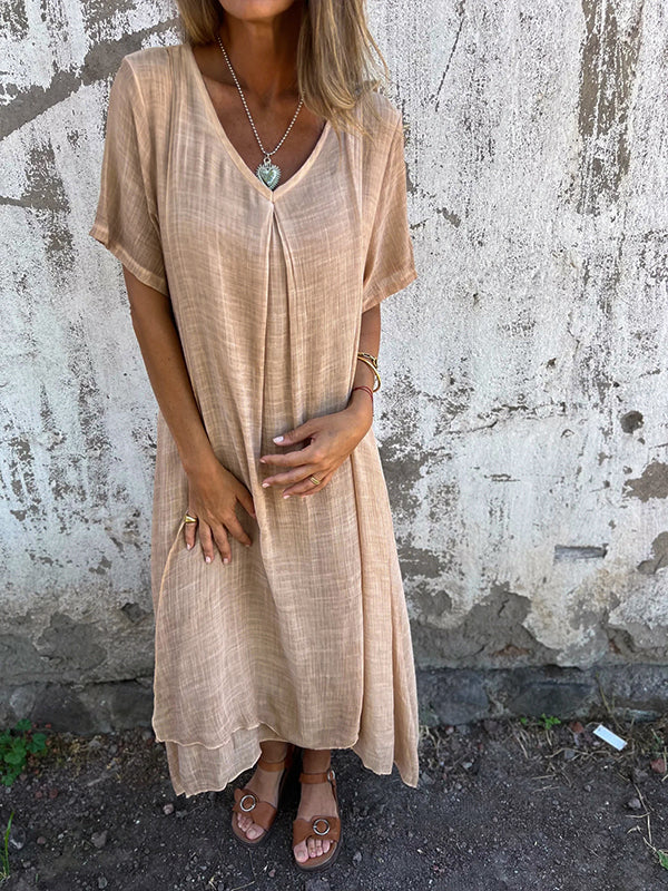 Violette | V-Neck Relaxed Dress