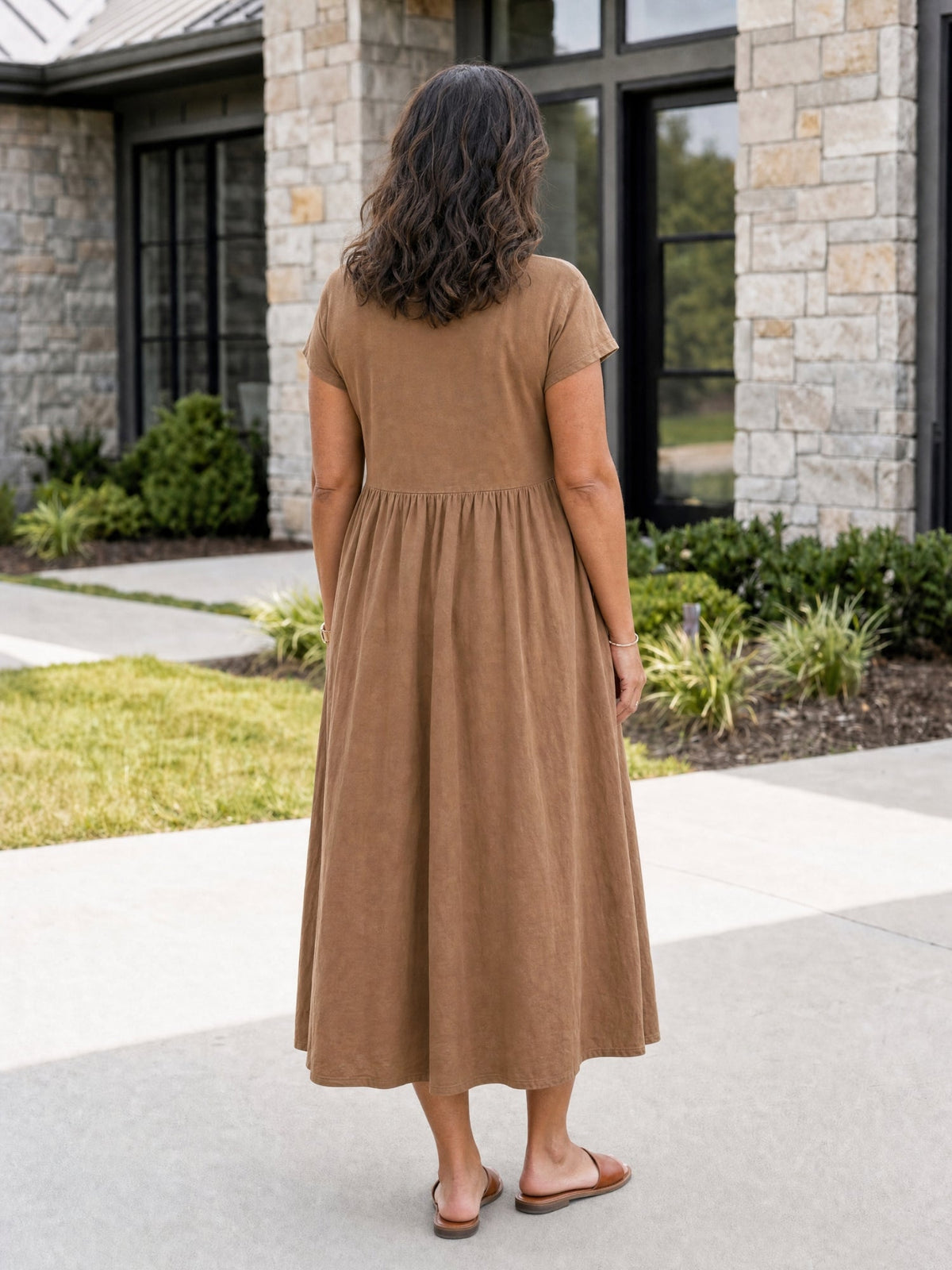 The Relaxed Midi Dress with Pockets