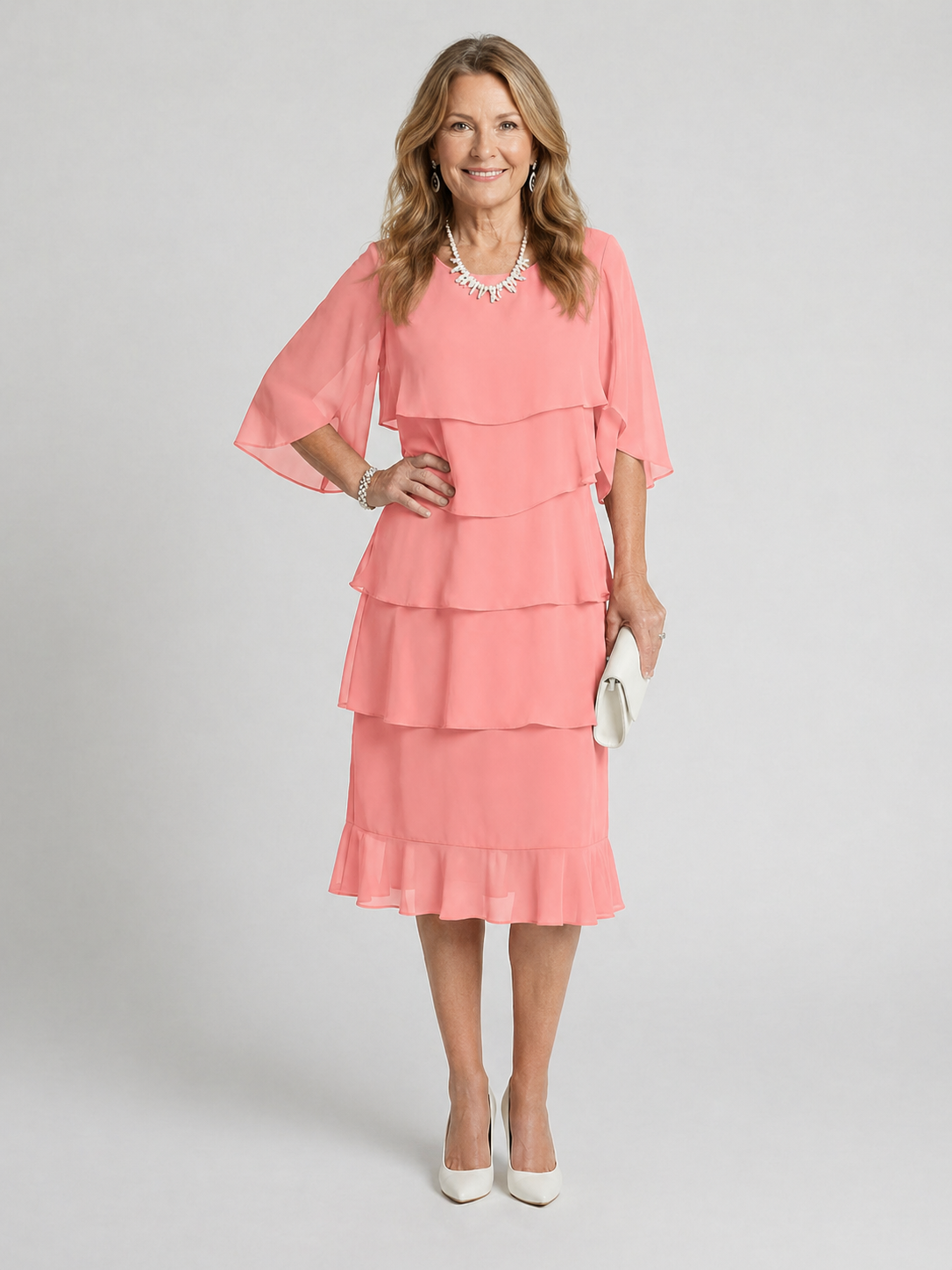 Coralie | Layered Midi Dress