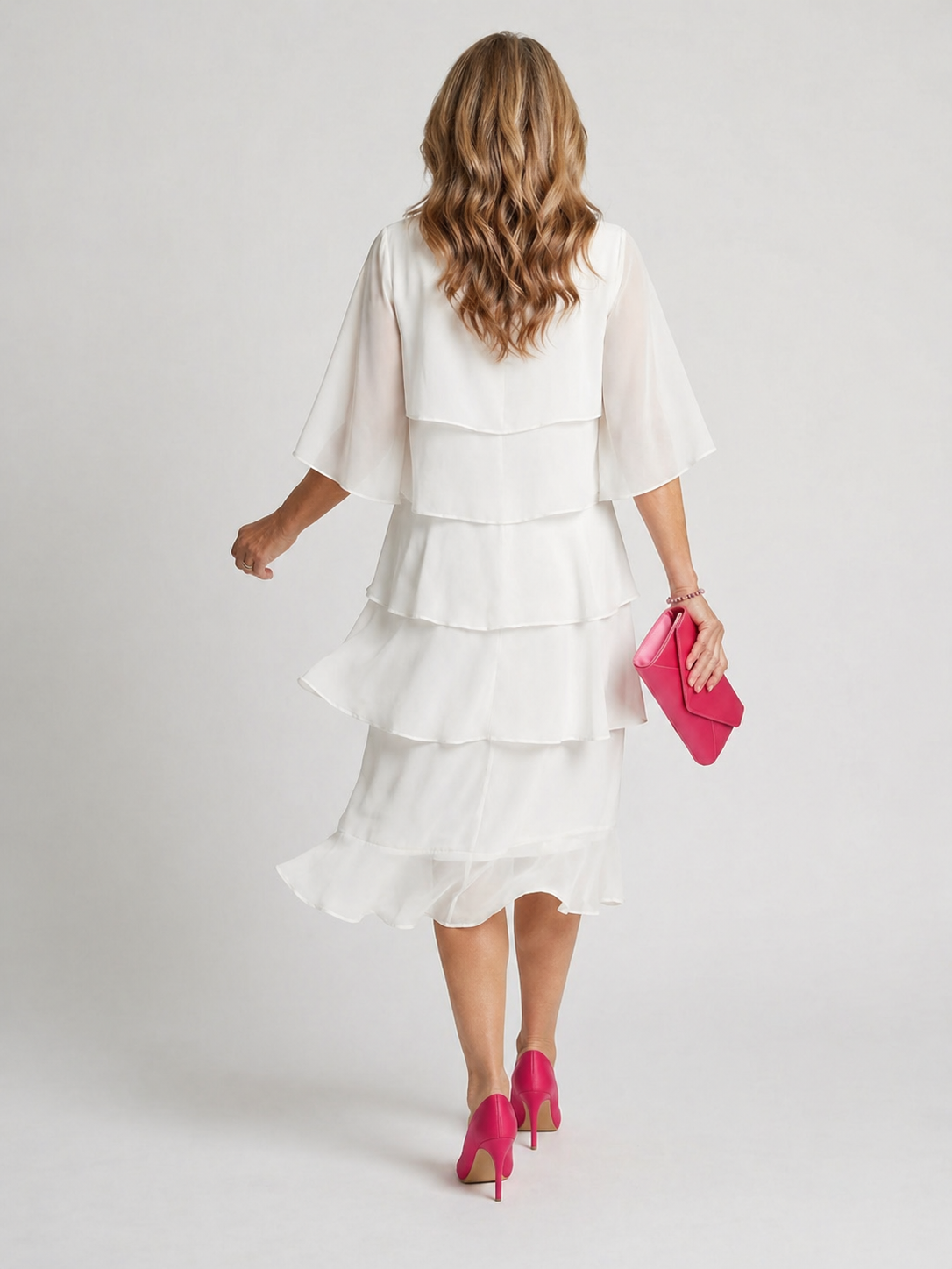 Coralie | Layered Midi Dress