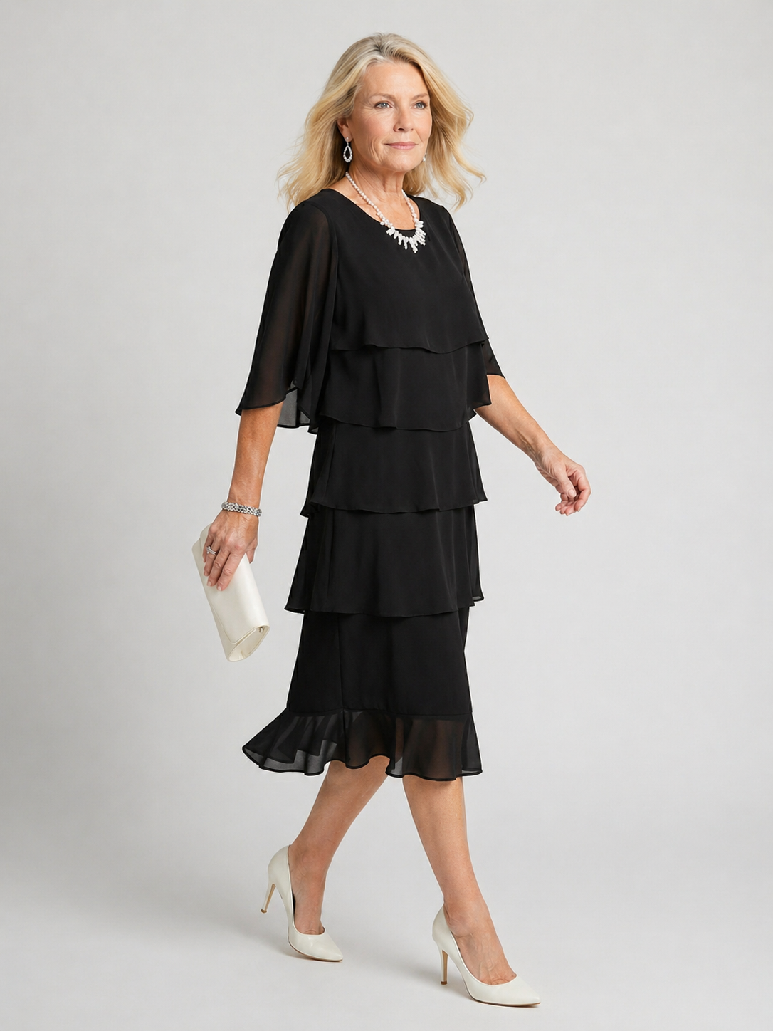 Coralie | Layered Midi Dress