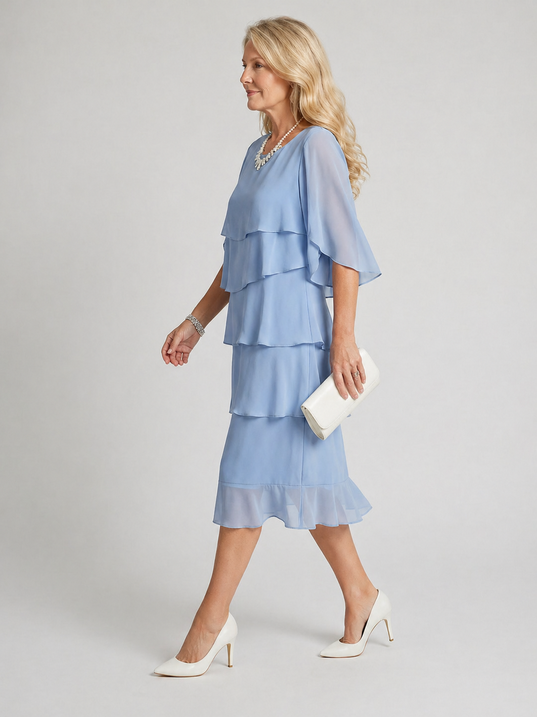 Coralie | Layered Midi Dress