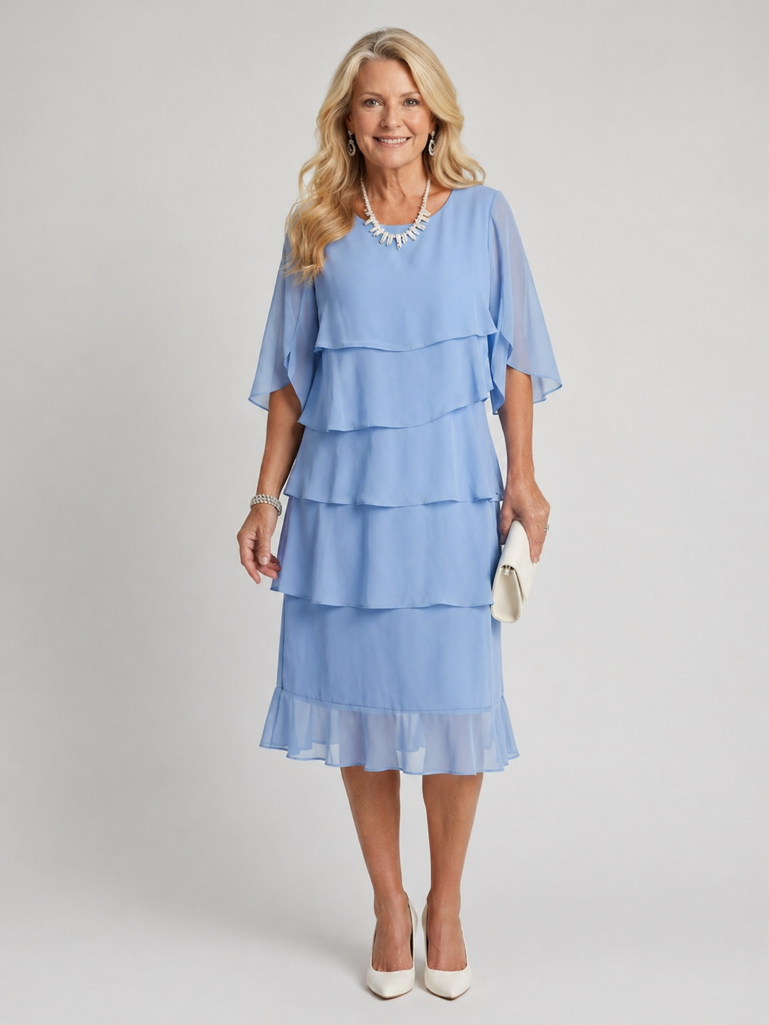 Coralie | Layered Midi Dress