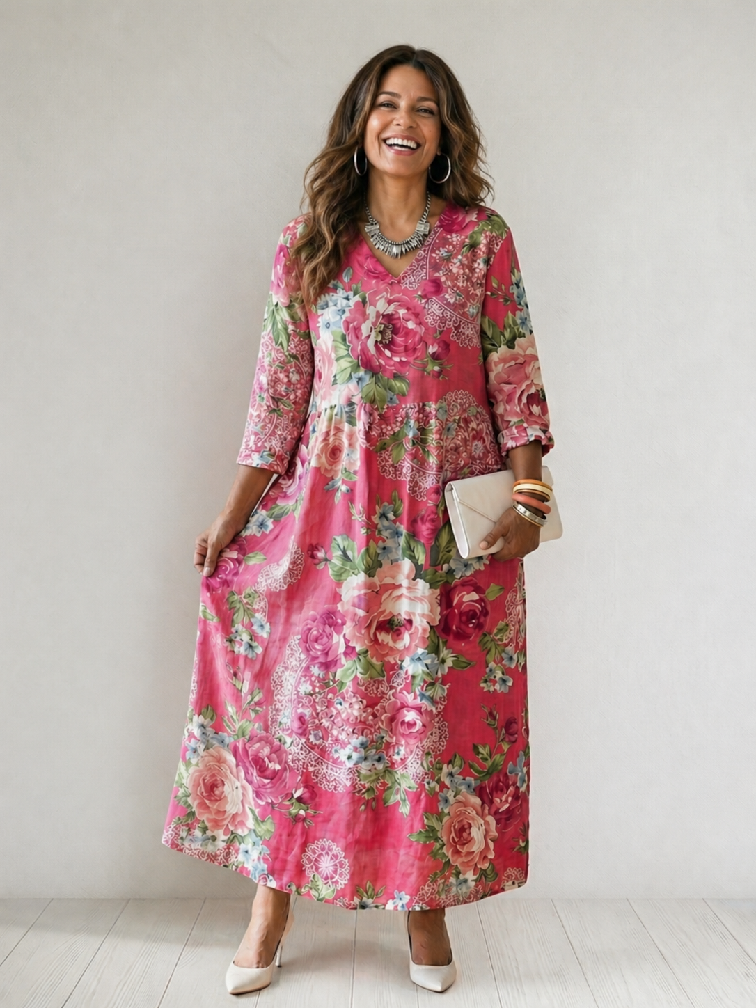 Katharina | Abito Midi Garden Bloom