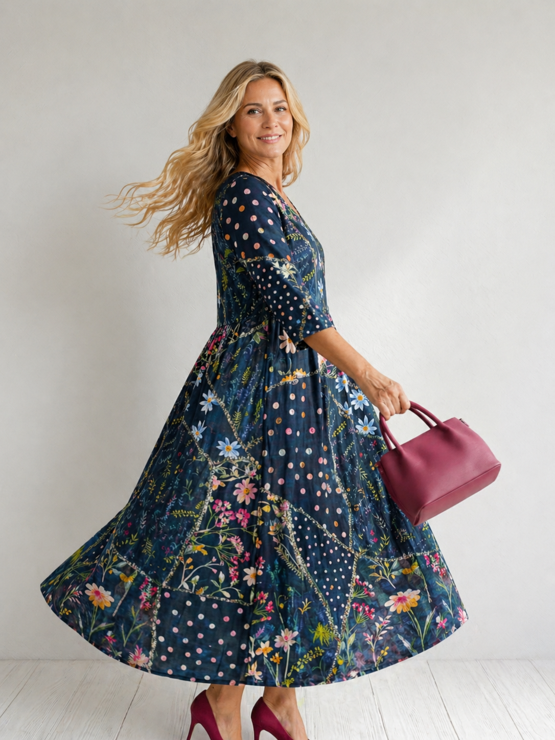 Johanna | Abito Midi Floreale