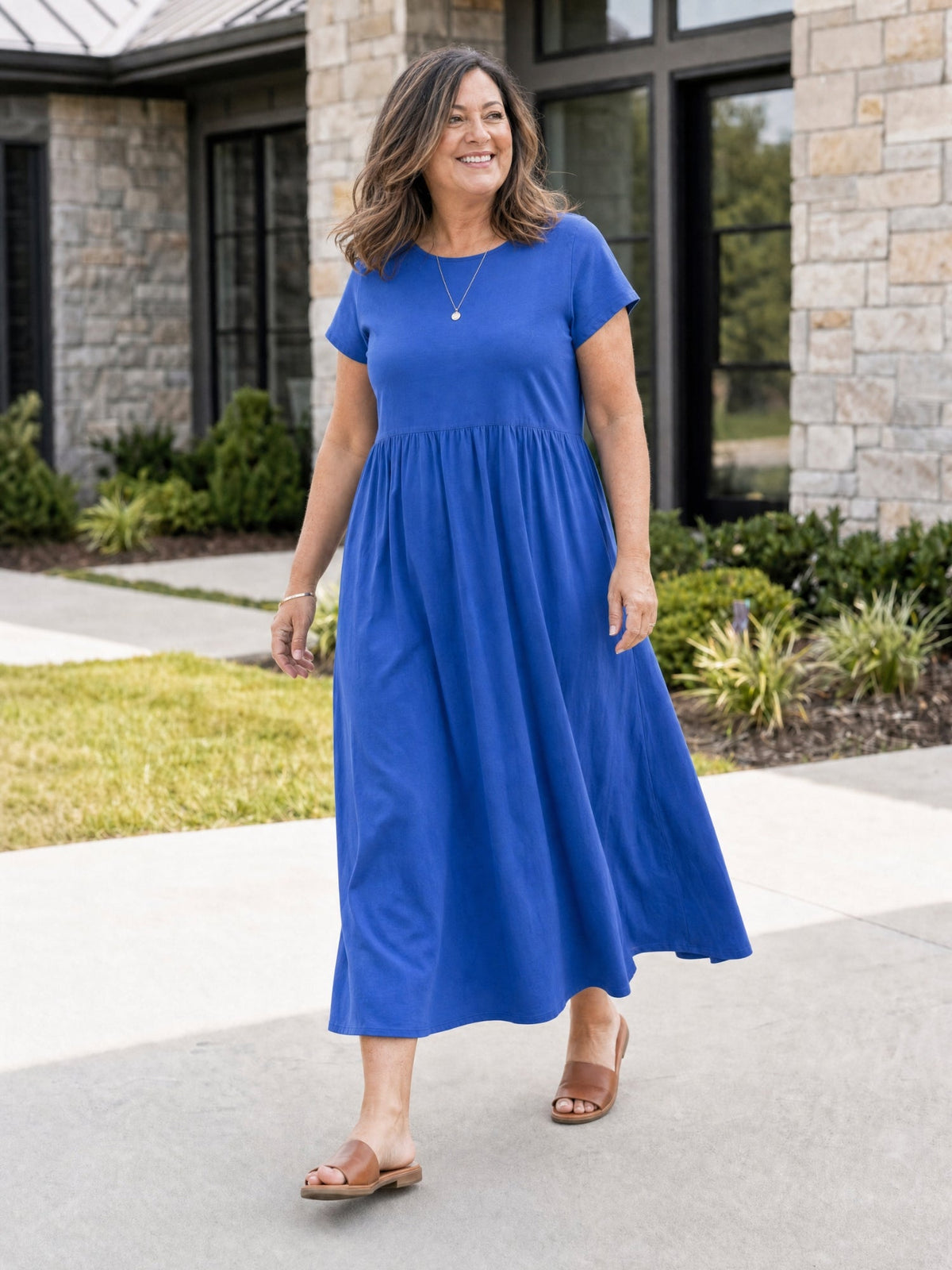 The Relaxed Midi Dress with Pockets