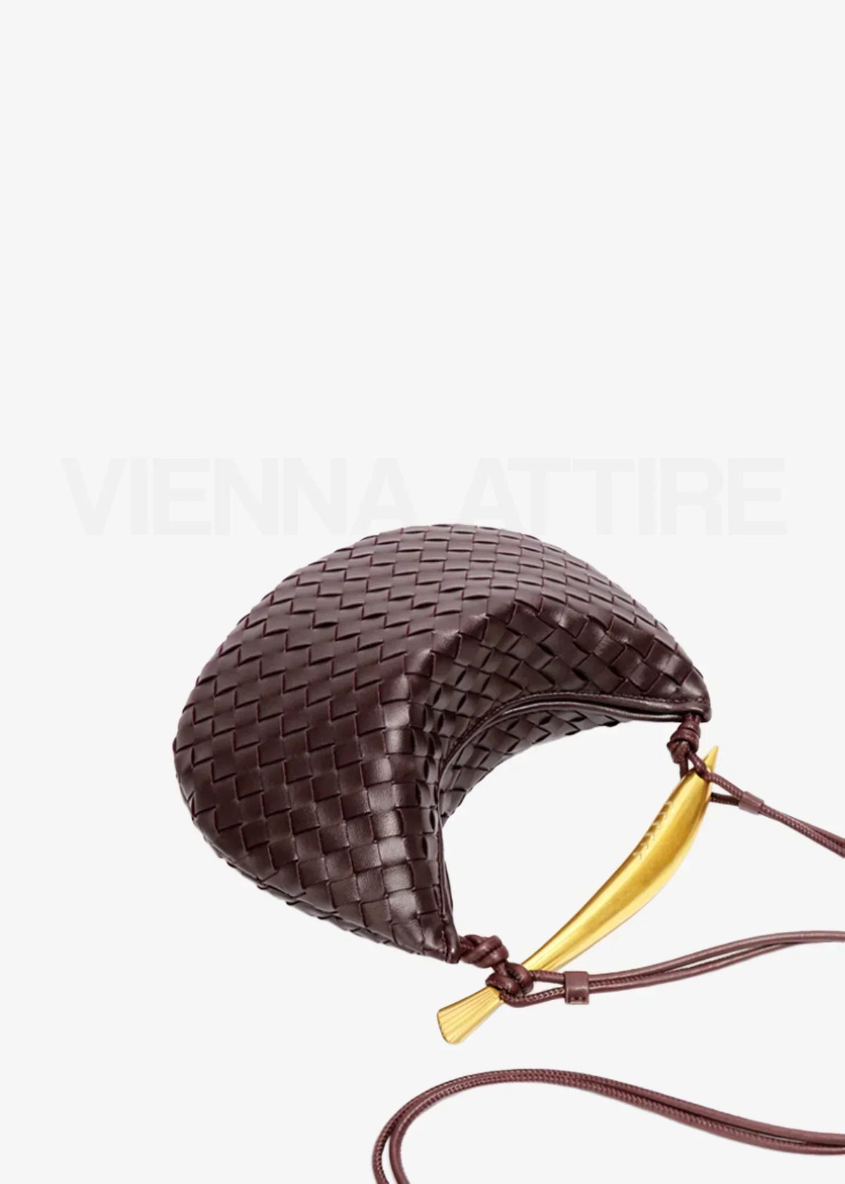 Alessandra | Woven Bag with Gold Handle
