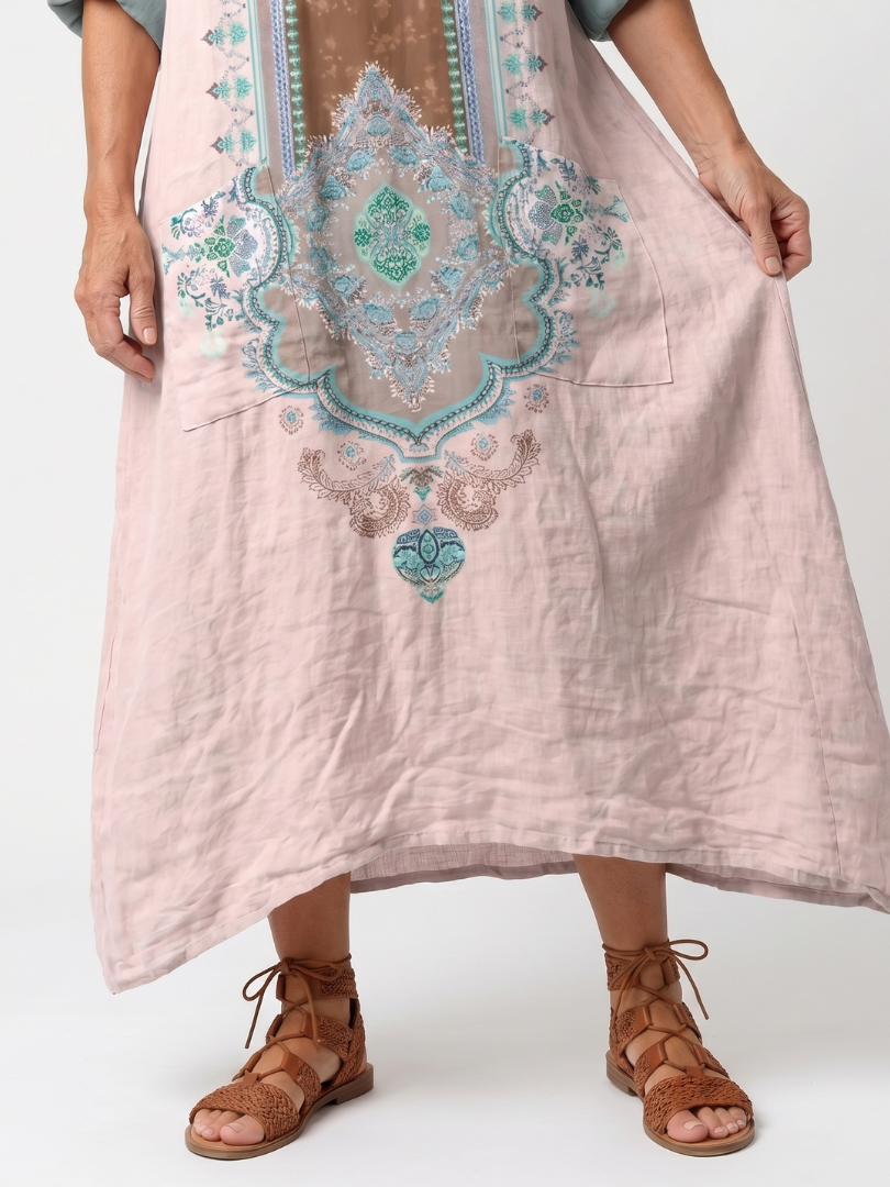 Kennedy | Designer Panel Relaxed Pocket Midi Dress