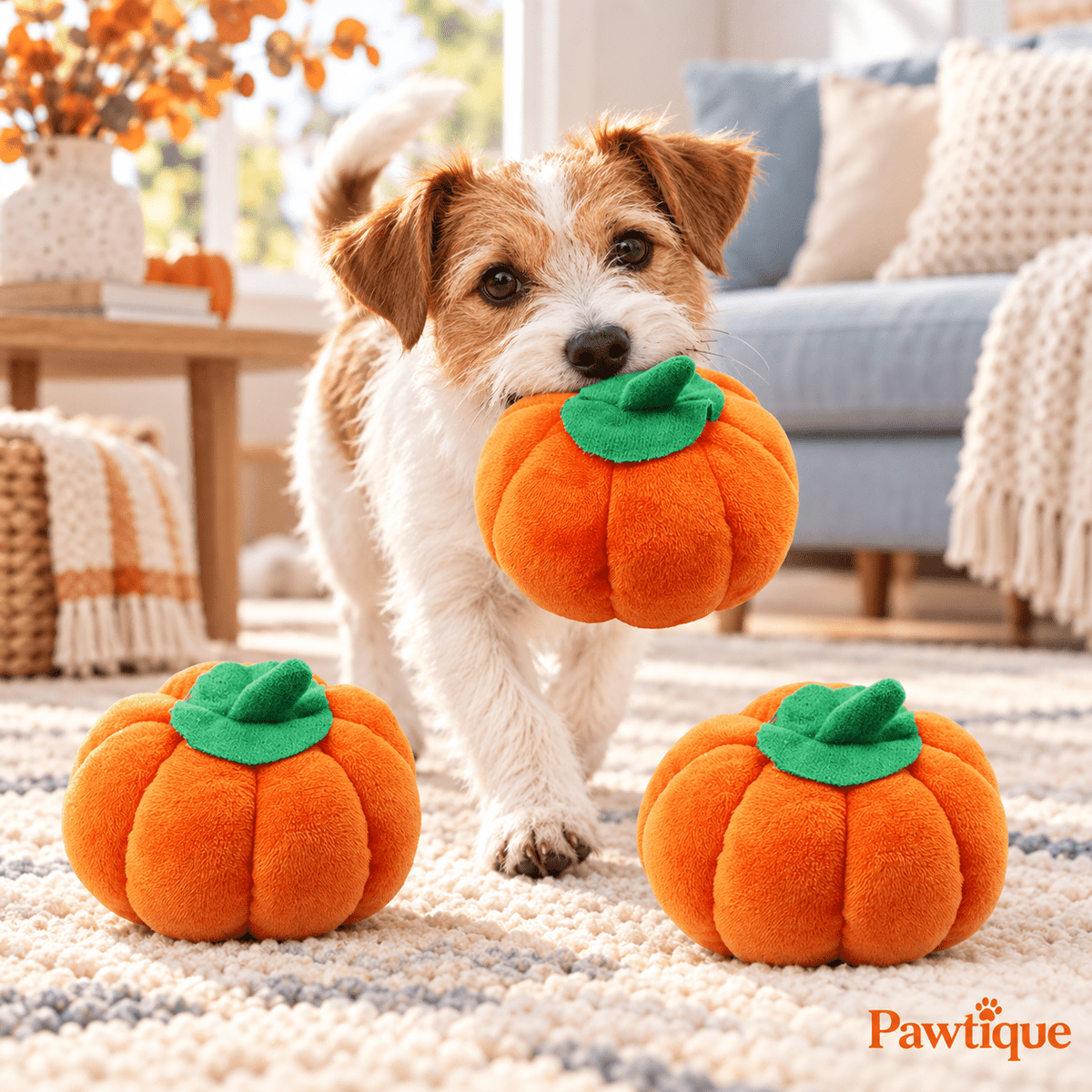 Pumpkin Plush Pet Toys