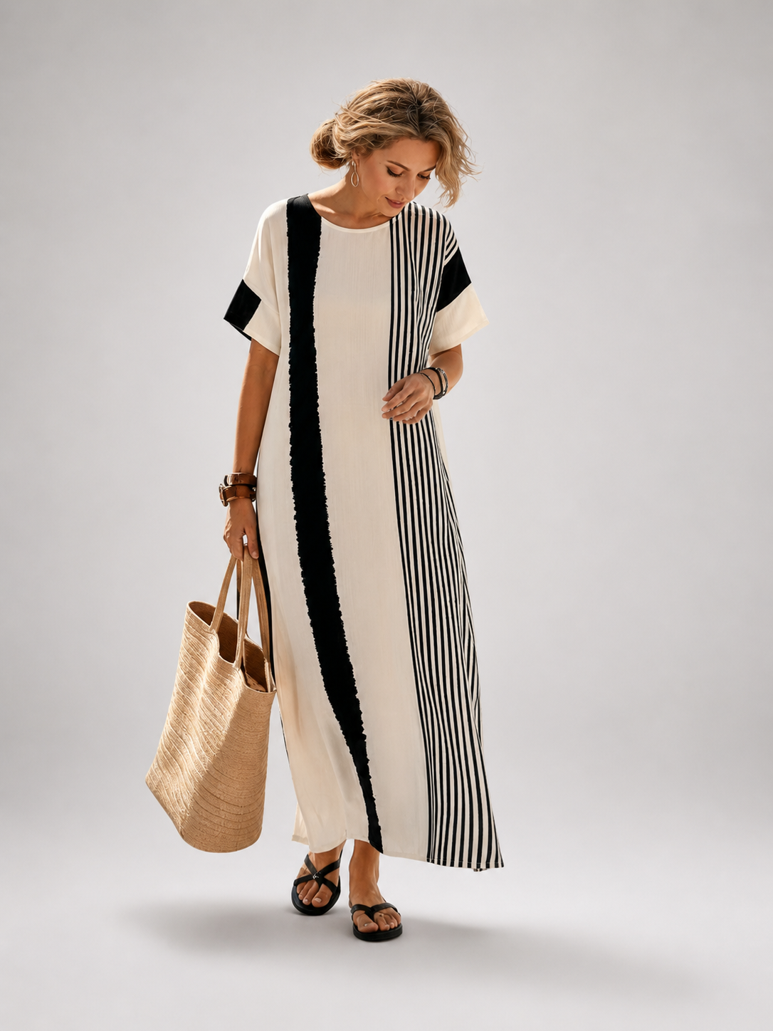 Svenja | Abito Maxy a Righe