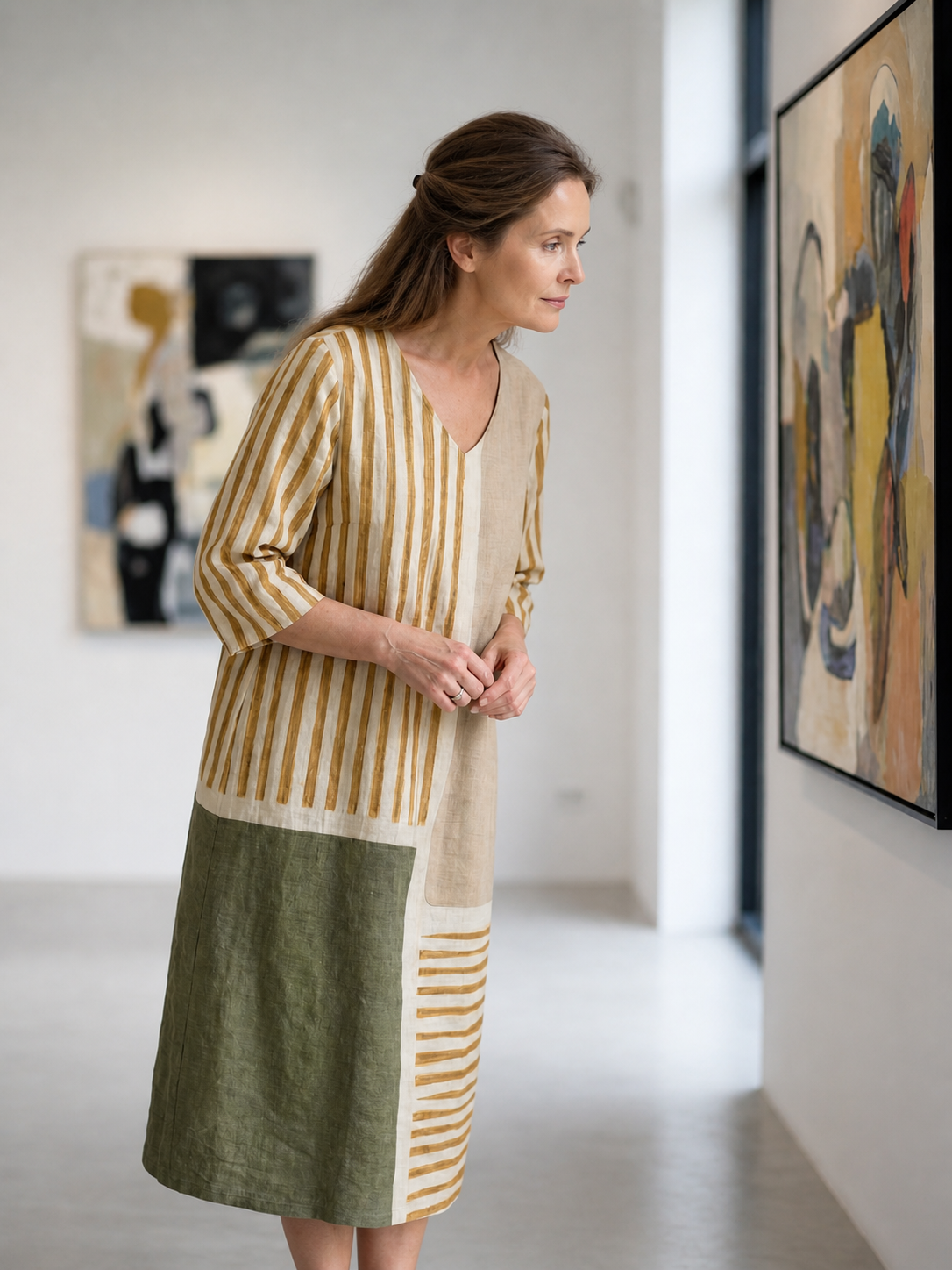 Christa | Abito midi a righe