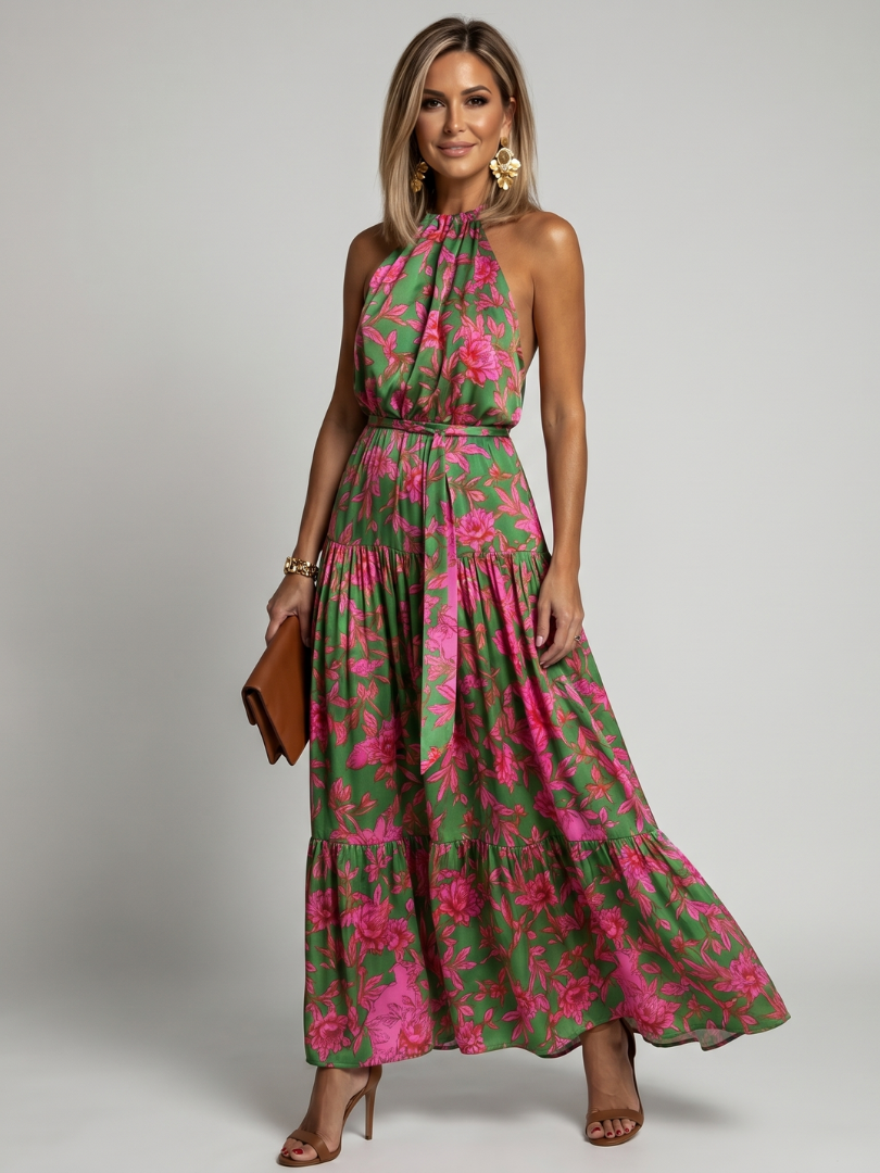 Rowen | Halter Neck Midi Dress