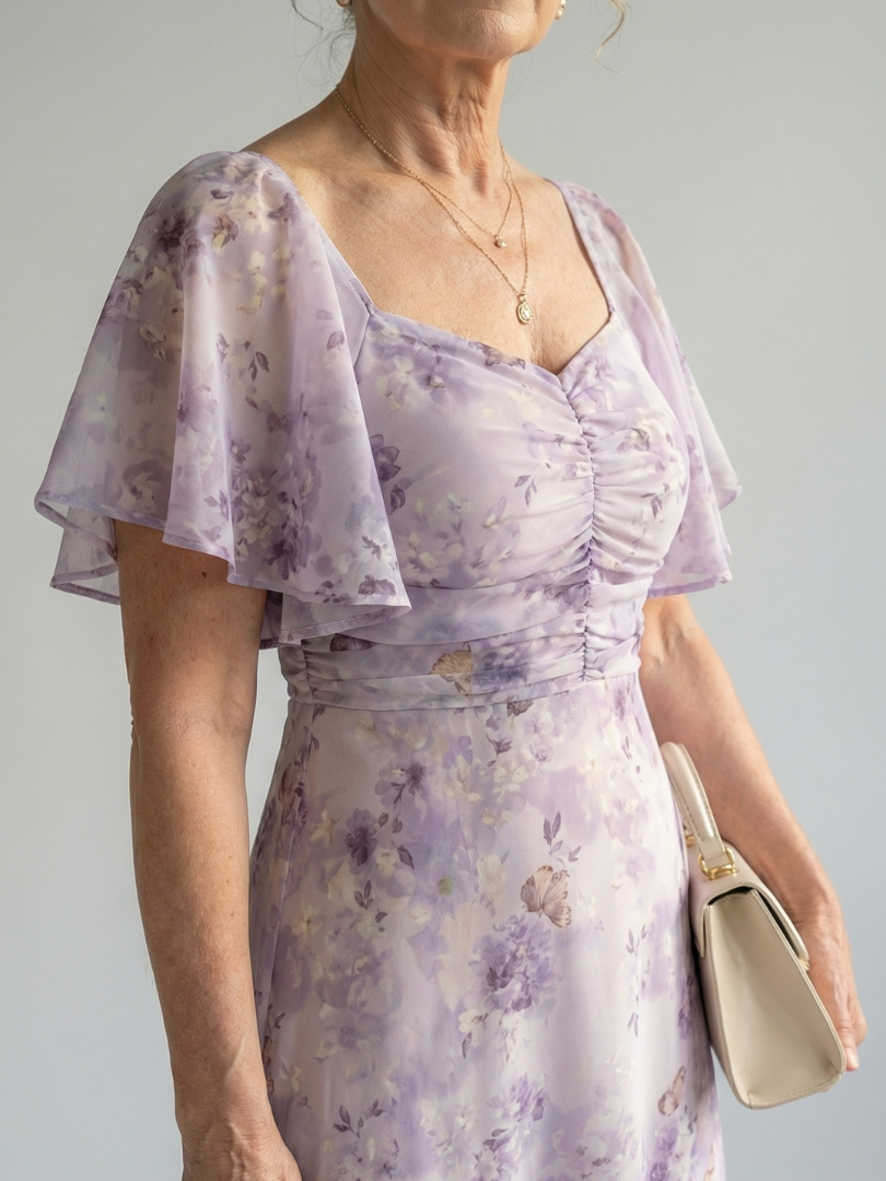 Vaelis | Puff Sleeve Midi Dress