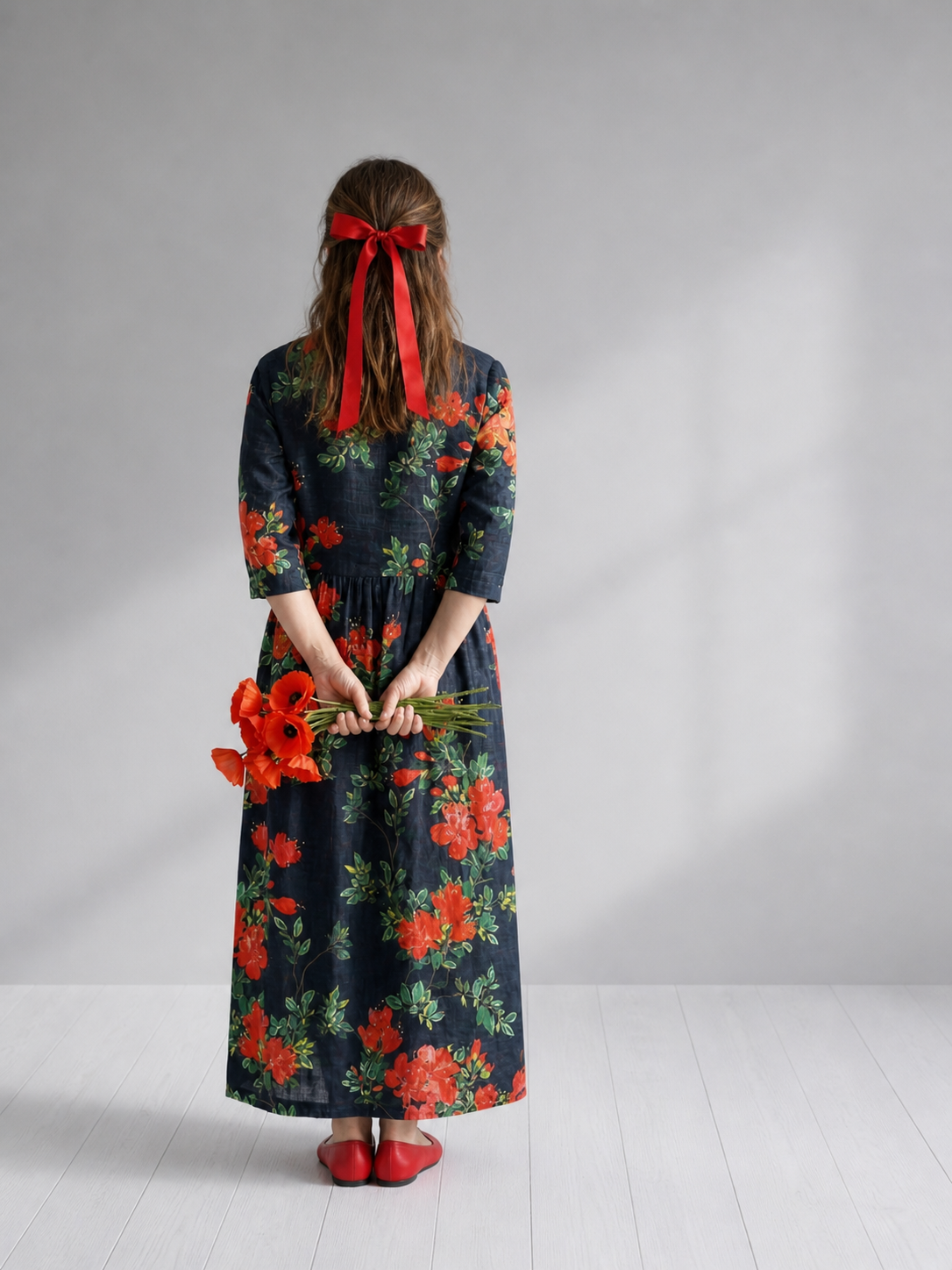 Hildegard | Abito midi floreale