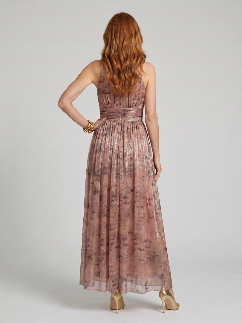Imogen | Textured Sleeveless Midi Dress