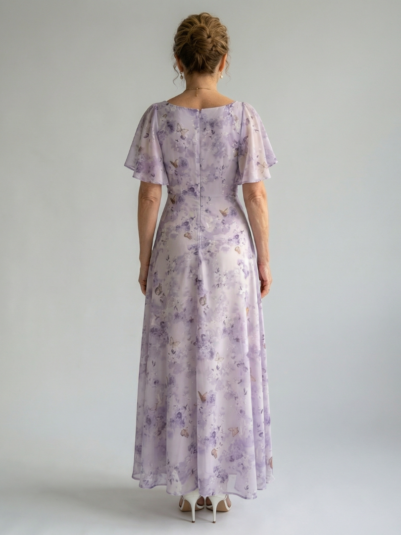 Vaelis | Puff Sleeve Midi Dress