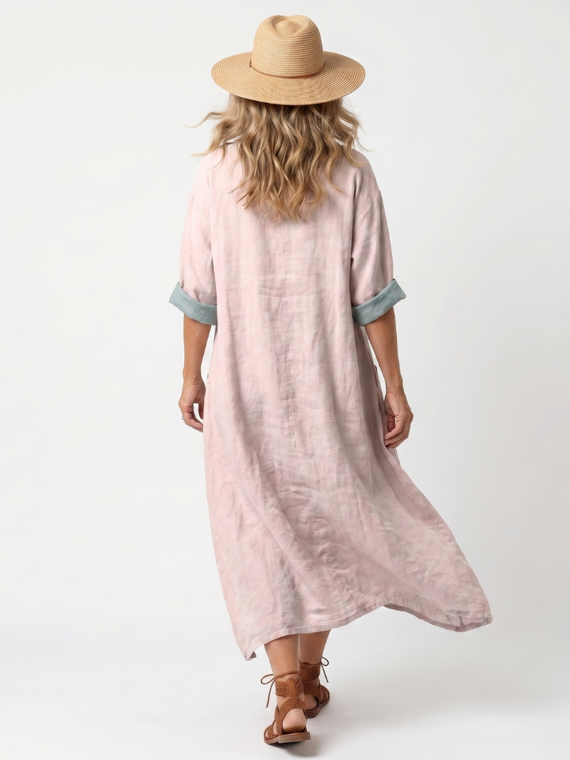 Kennedy | Designer Panel Relaxed Pocket Midi Dress