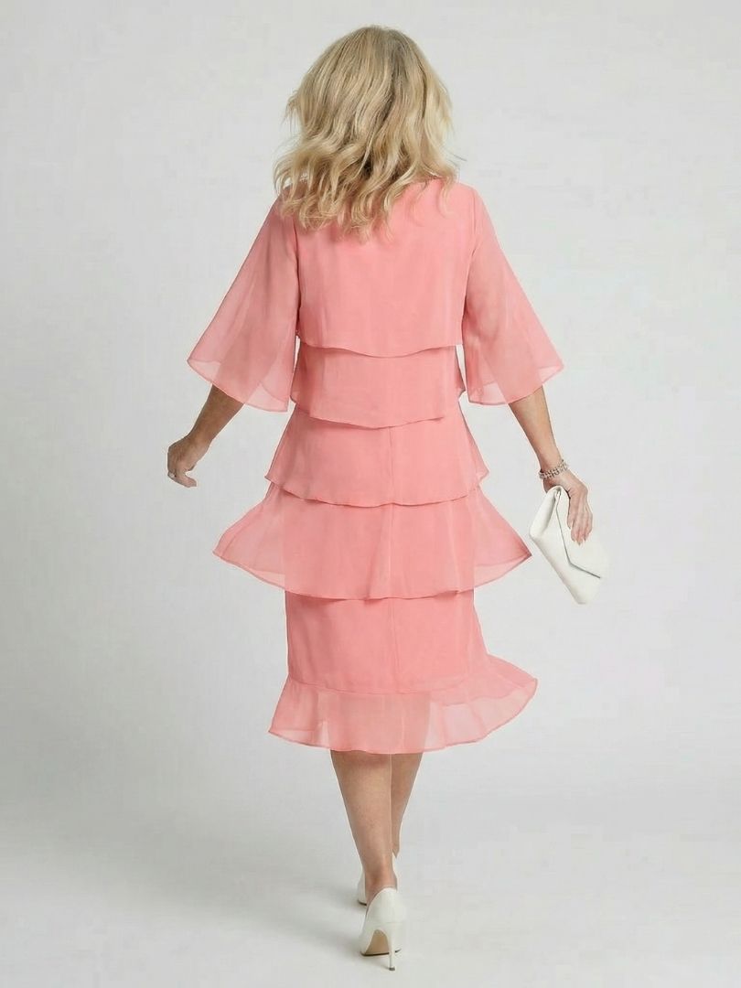 Coralie | Layered Midi Dress