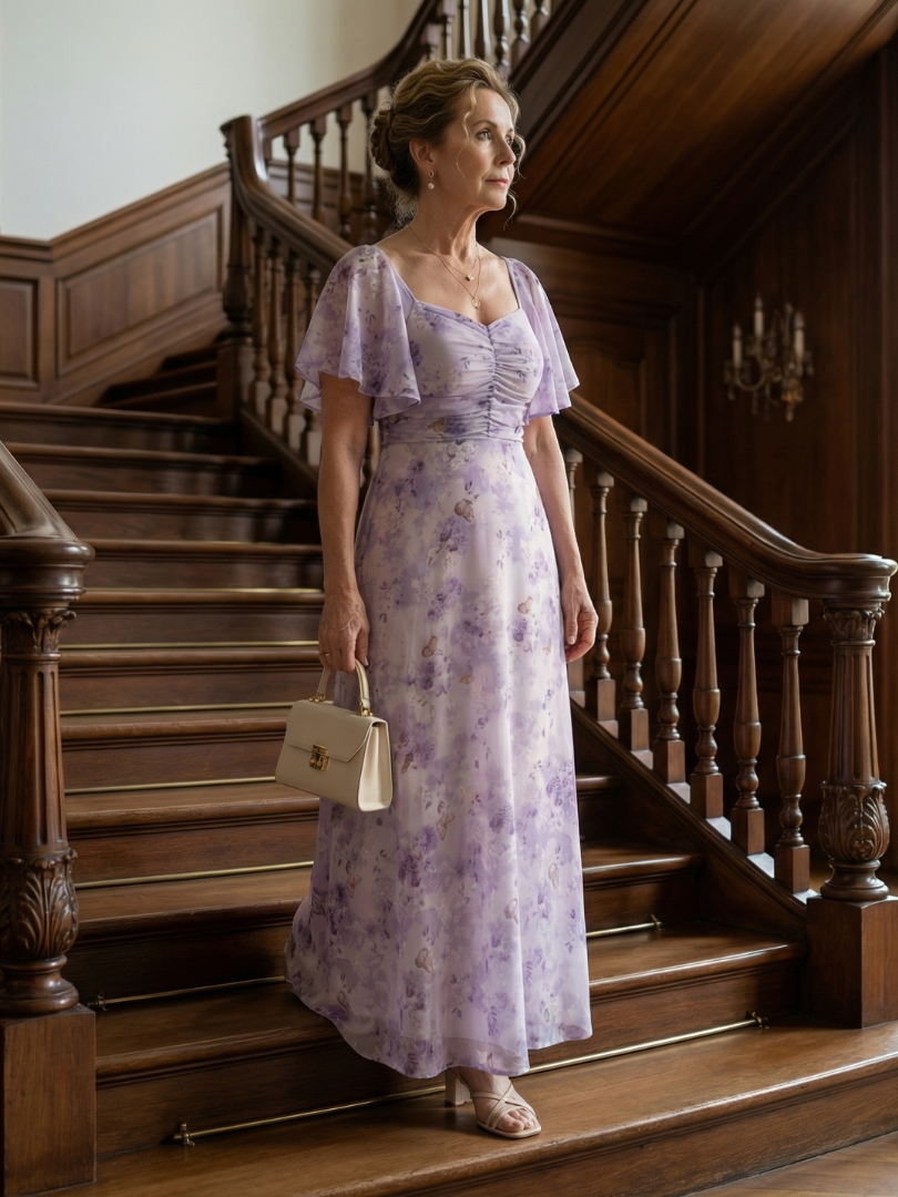 Vaelis | Puff Sleeve Midi Dress
