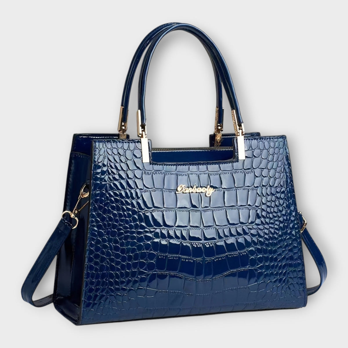 Erain | Croc-Effect Glossy Bag