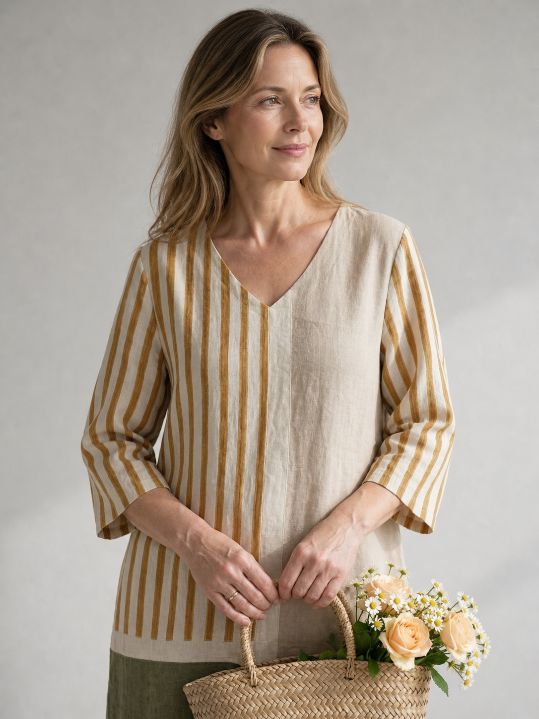 Christa | Abito midi a righe