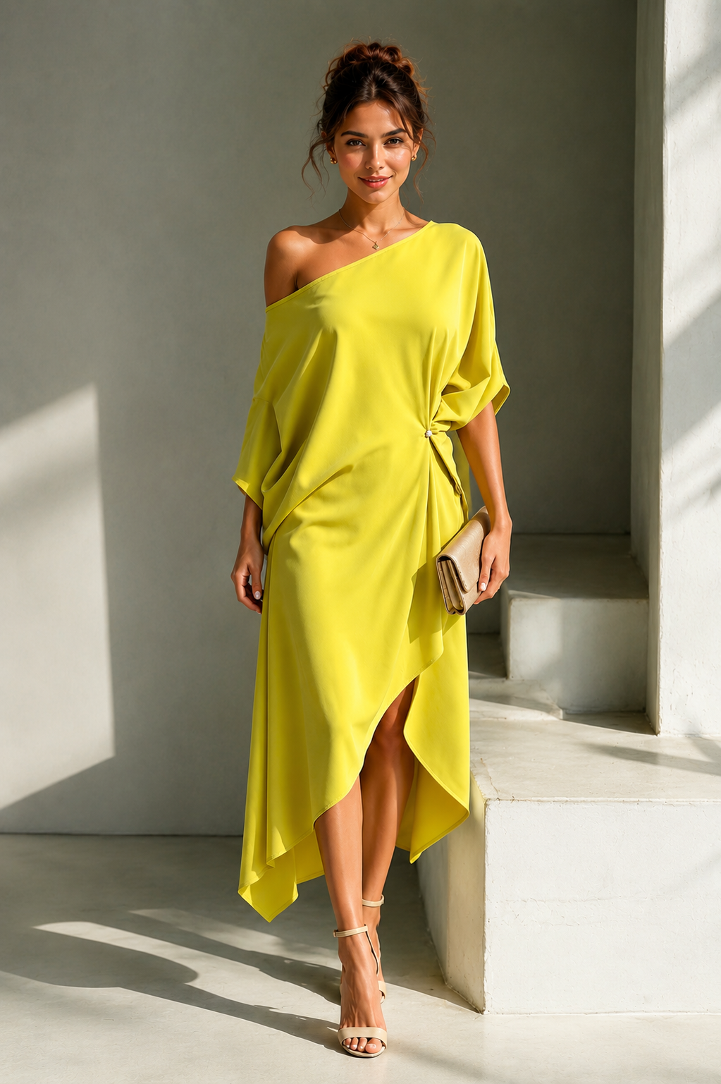 Camila | Asymmetric Midi Dress
