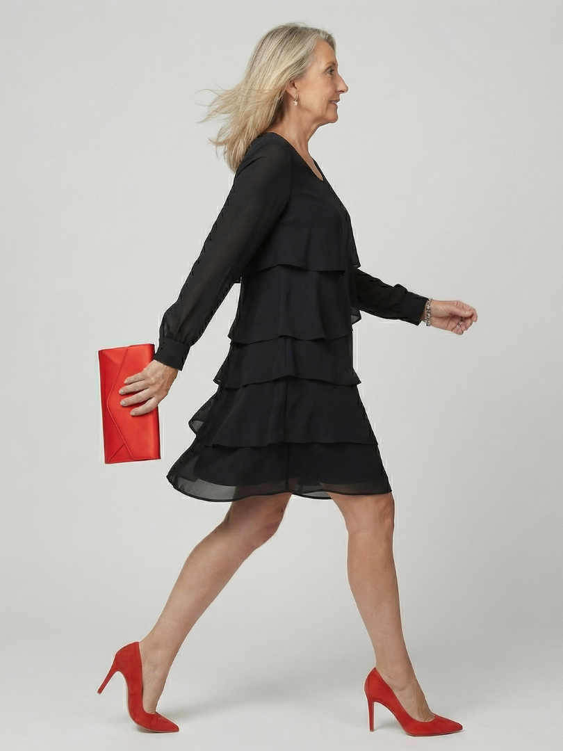 Bärbel | Vestito midi a strati