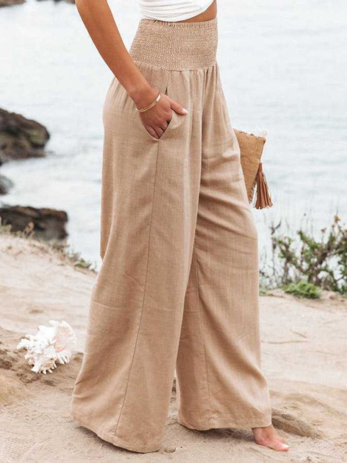 Thaliora | Relaxed Wide Leg Trousers