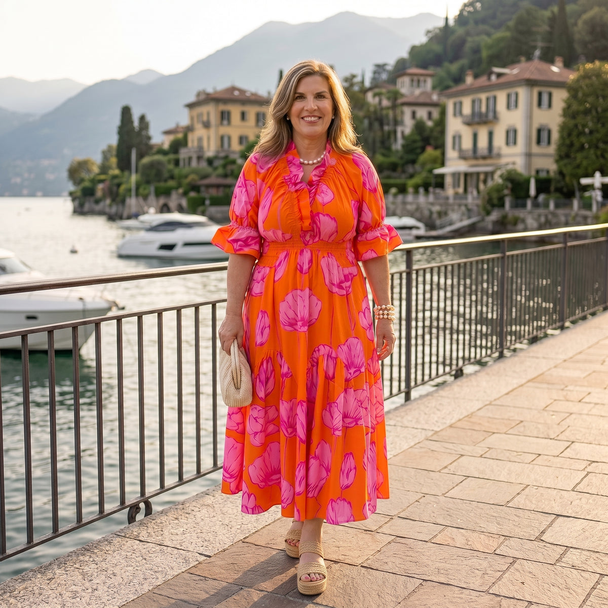 Delphine | Floral Midi Dress