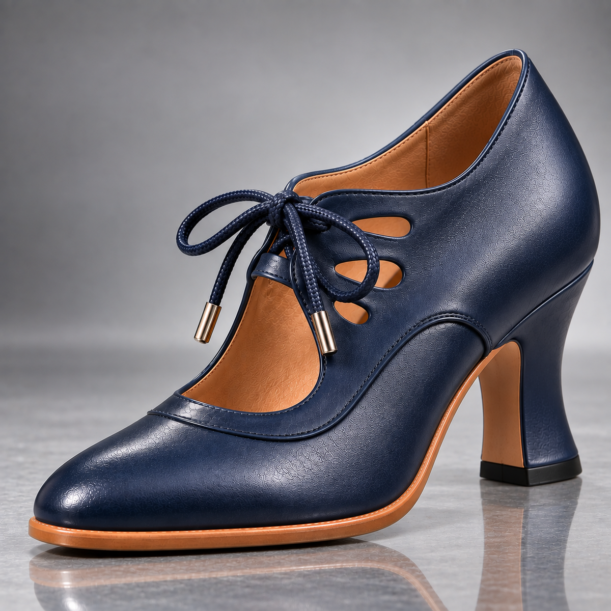 Evelyn Lace-Up Heels