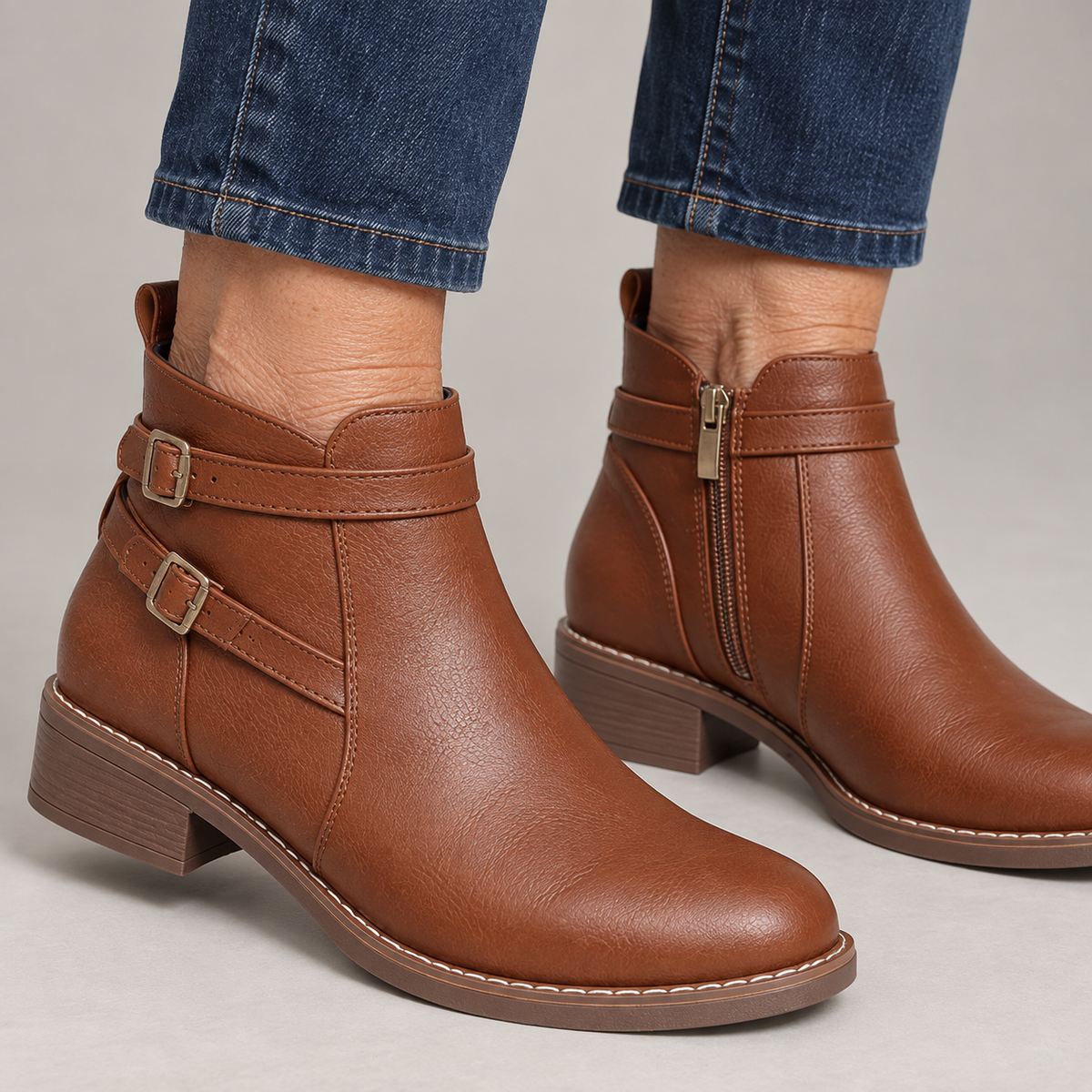 Chloe | Leather Ankle Boots