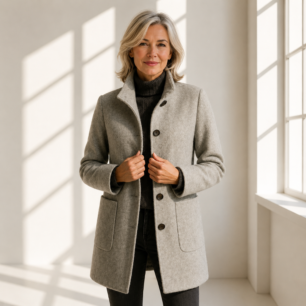 Anna™ | Classic Everyday Button Coat
