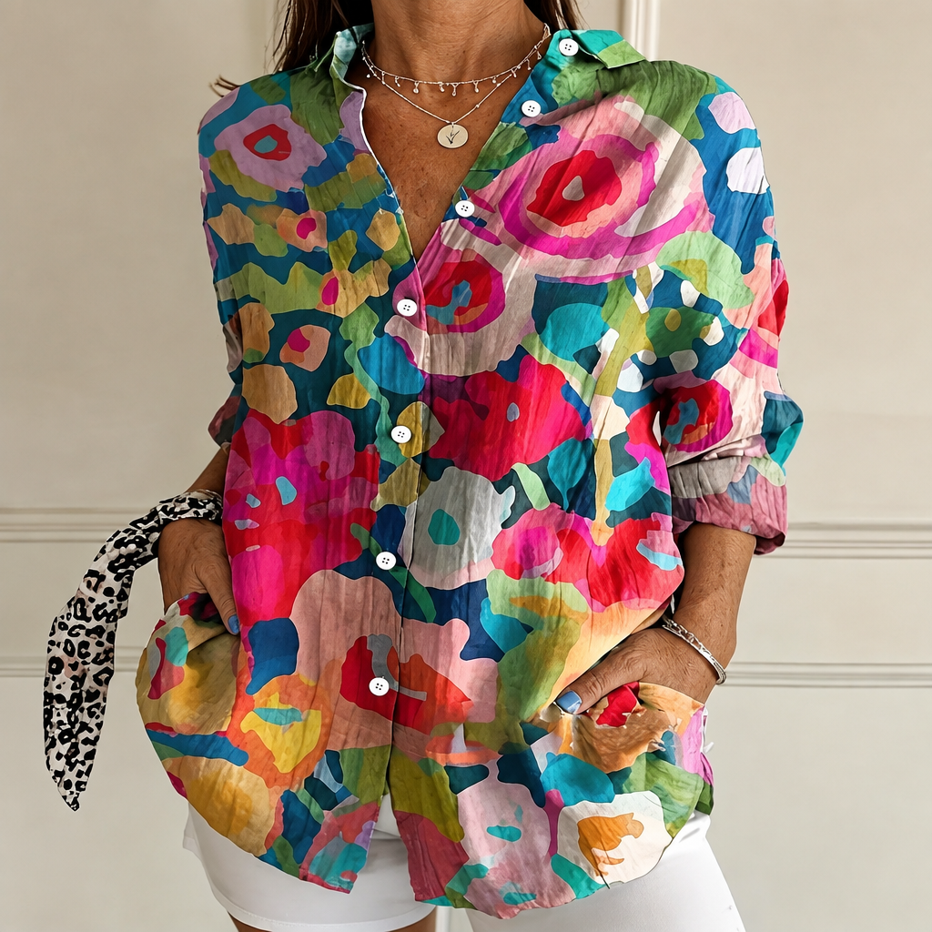 Hailey | Playful Garden Blouse