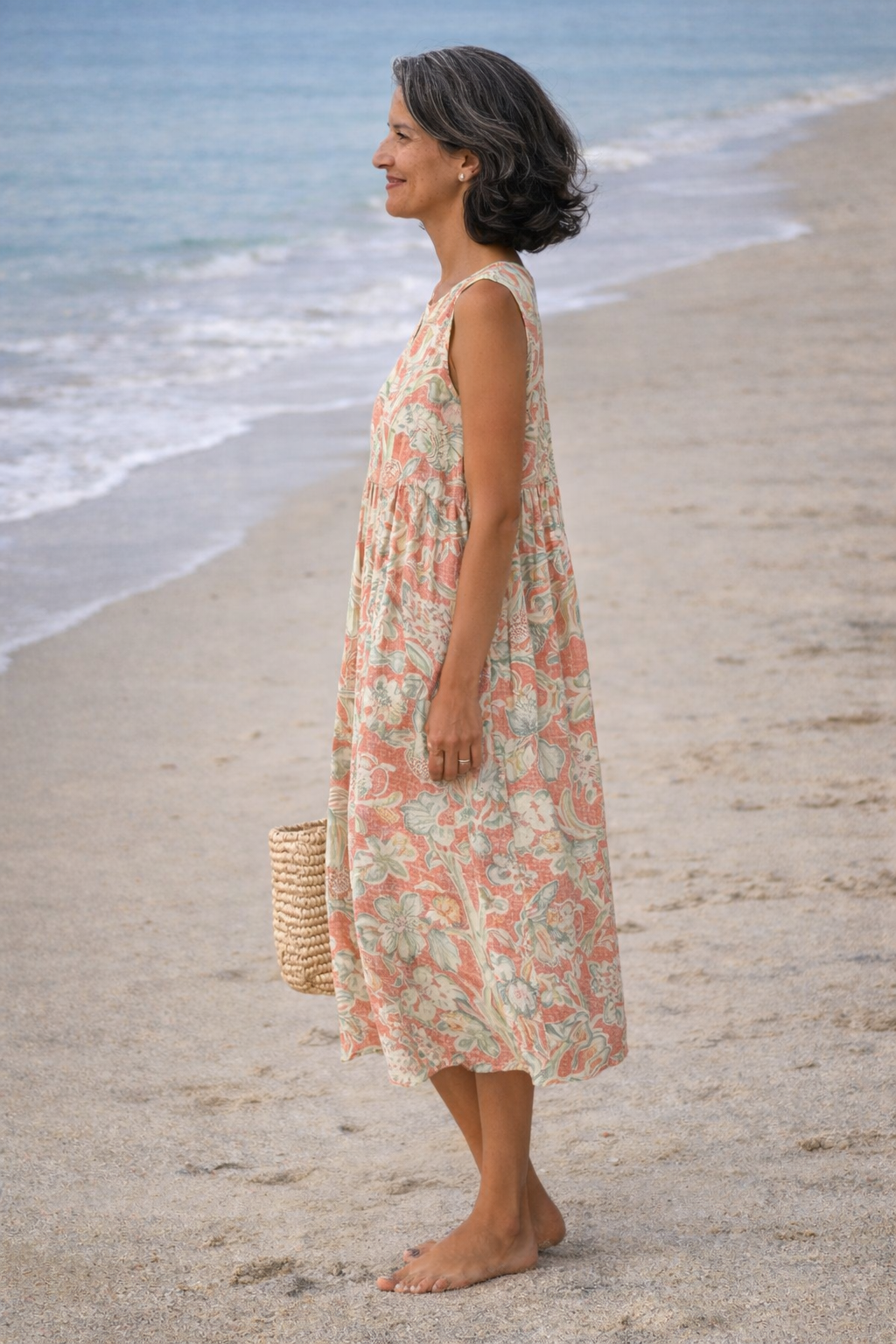 Belén | Delicate Floral Midi Dress