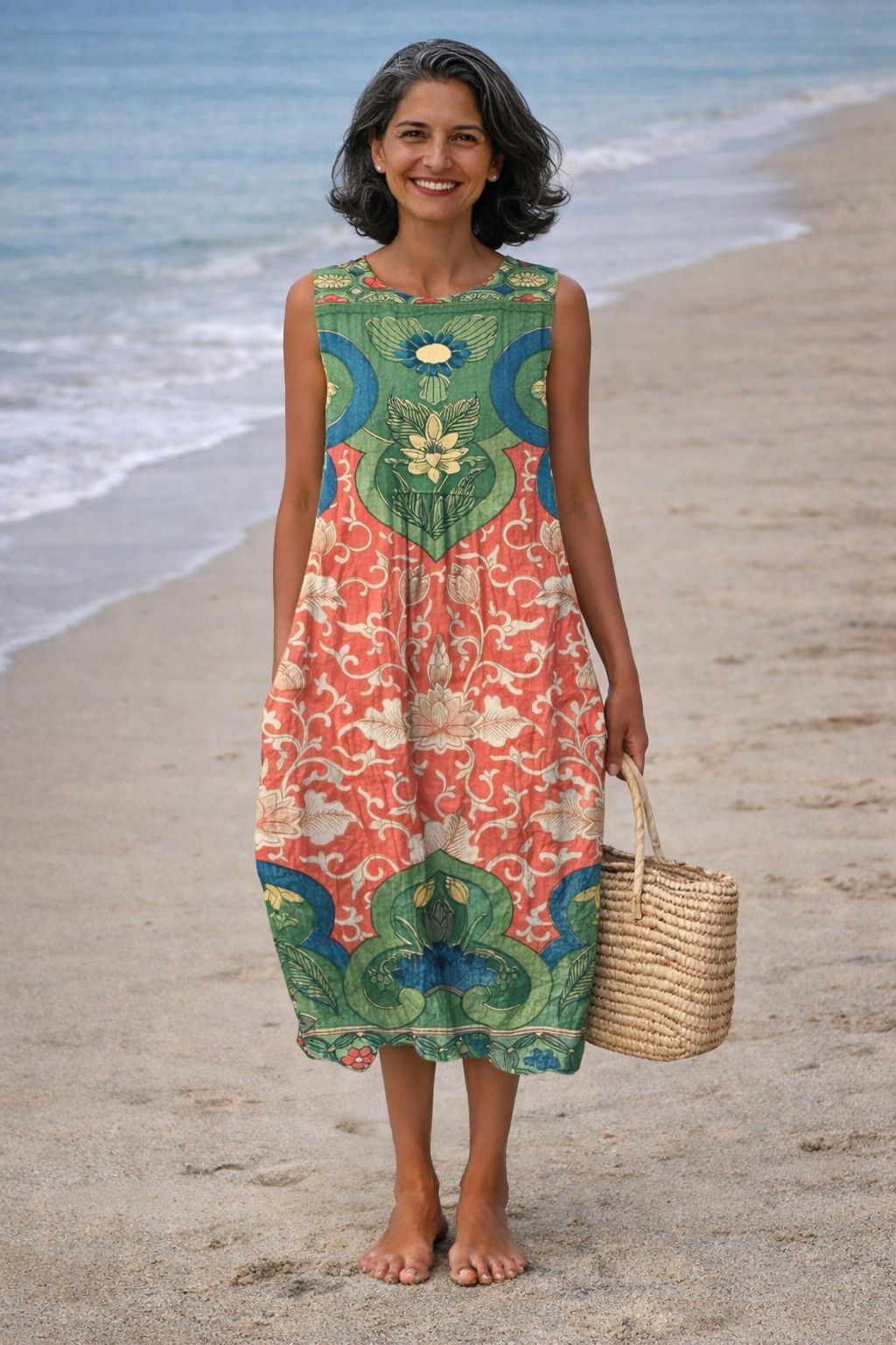 Vera | Bohemian Floral Midi Dress