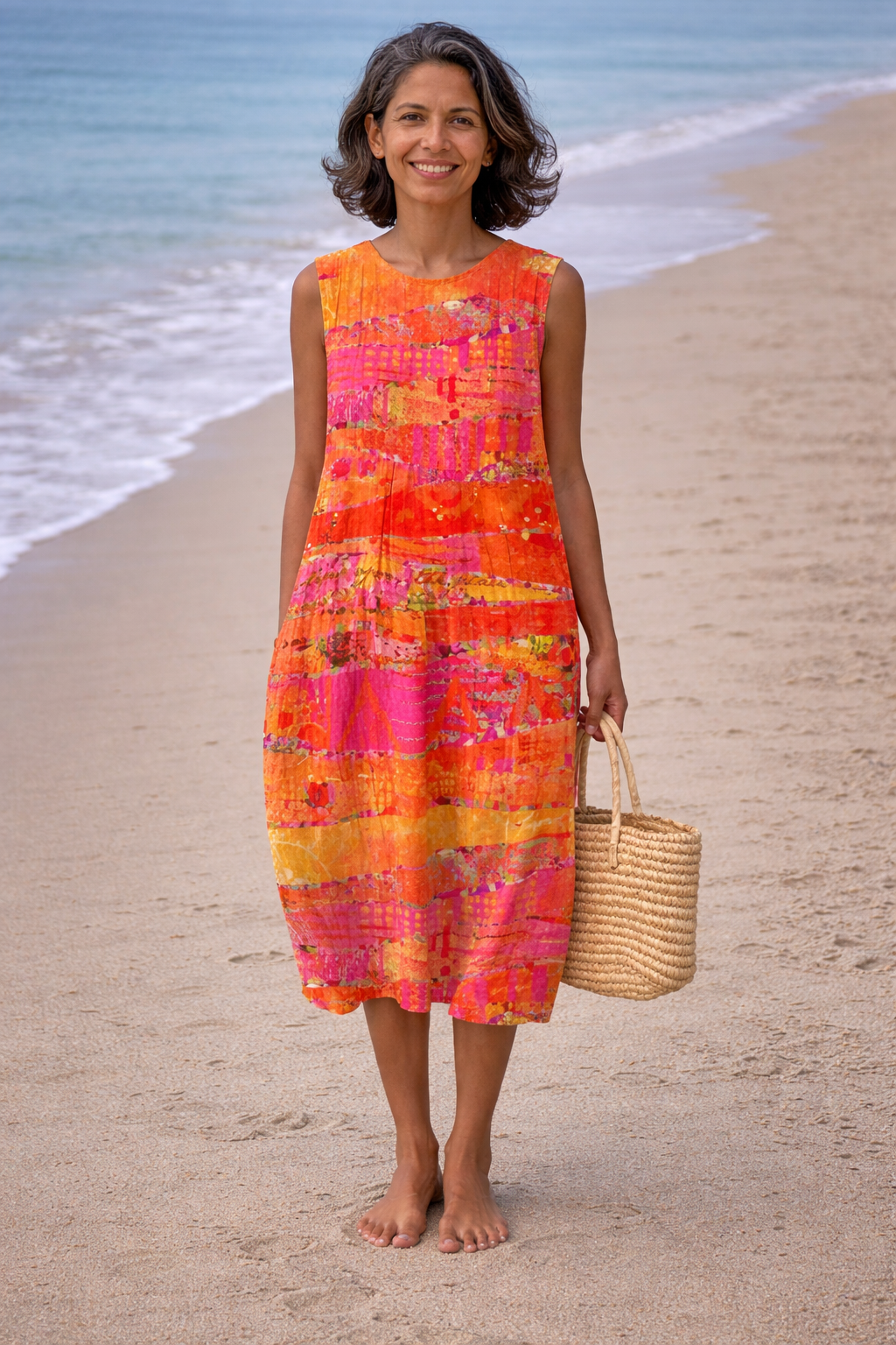 Flora | Dusk Tones Midi Dress