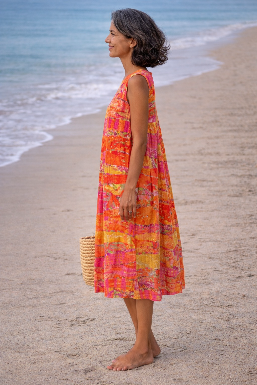 Flora | Dusk Tones Midi Dress