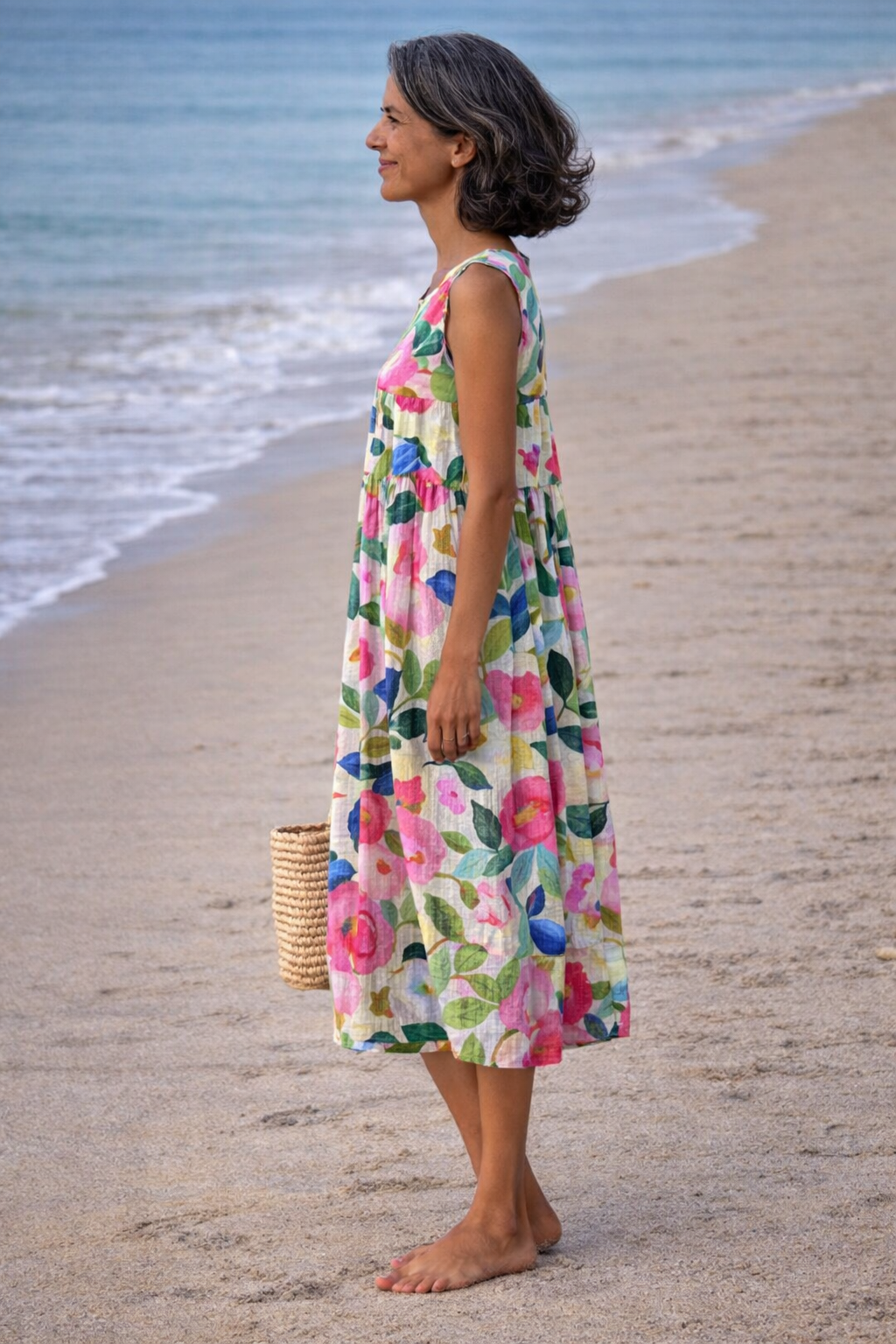 Ava | Floral Midi Dress