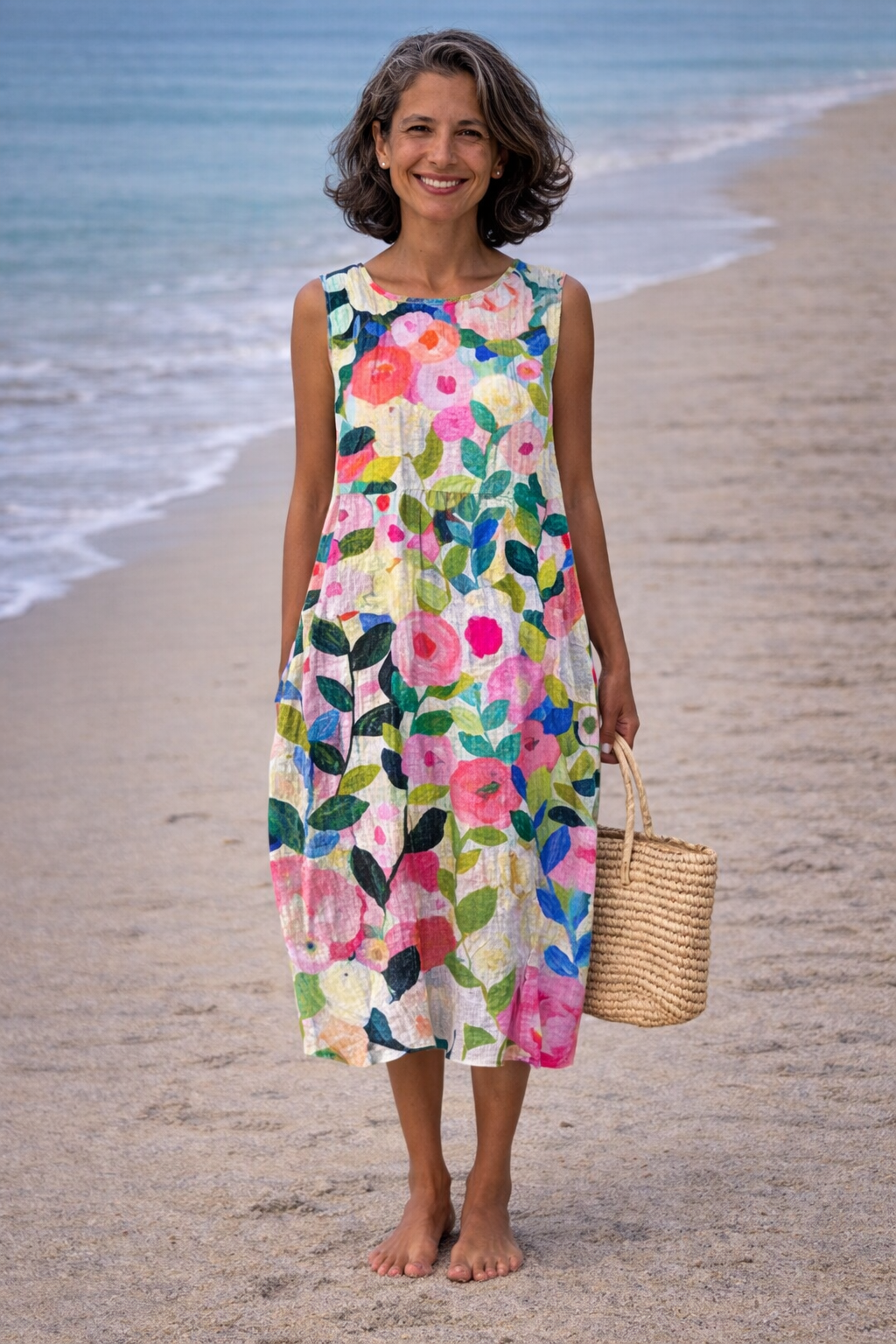 Ava | Floral Midi Dress
