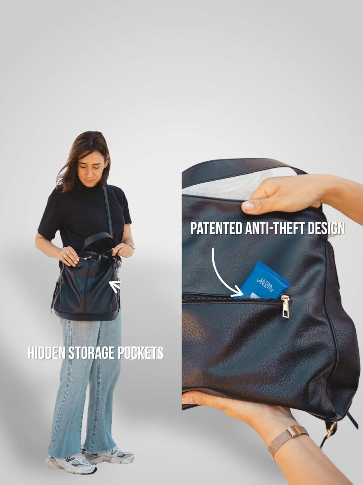 Saskia | Anti-Theft Hobo Bag