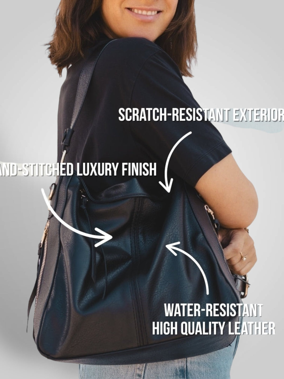 Saskia | Anti-Theft Hobo Bag