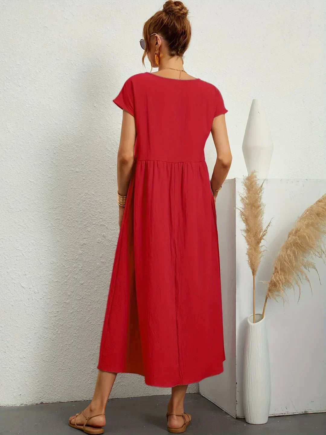 Gabrielle | Fluid Midi Dress
