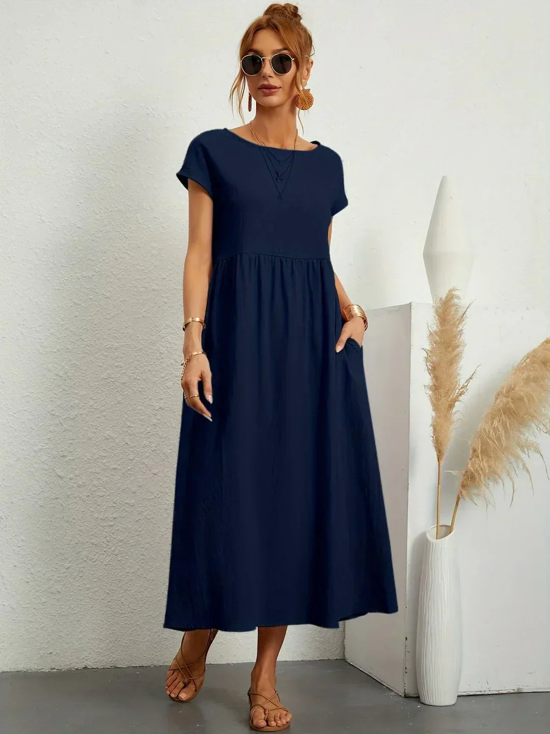 Gabrielle | Fluid Midi Dress