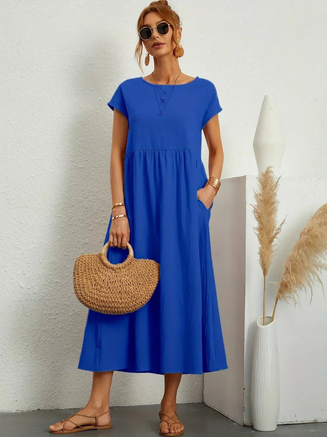Gabrielle | Fluid Midi Dress